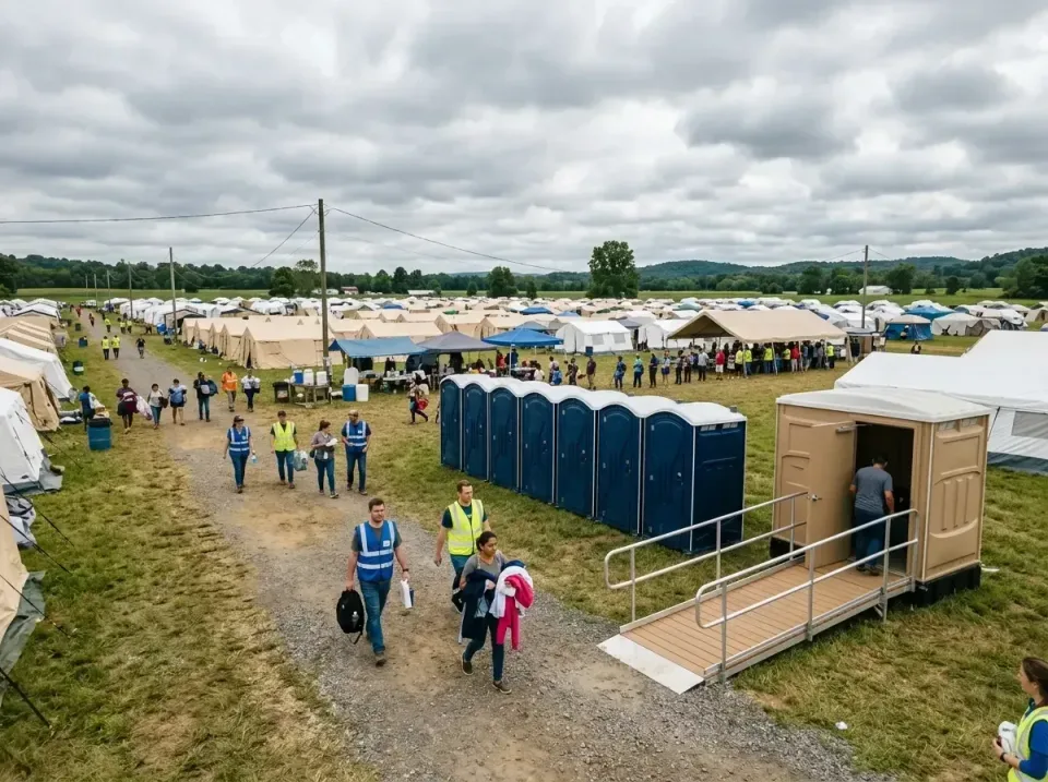 disaster-relief-camp-restrooms-010 — frequently asked questions, Dumpster & Portable Bathrooms Rental in Bowling Green, MO